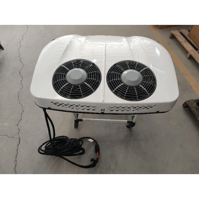 Aire acondicionado para estacionamiento de techo de 12 V y 24 V con potencia de 2400 W. Enfriador de estacionamiento de camiones para vehículos recreativos y barcos de crucero