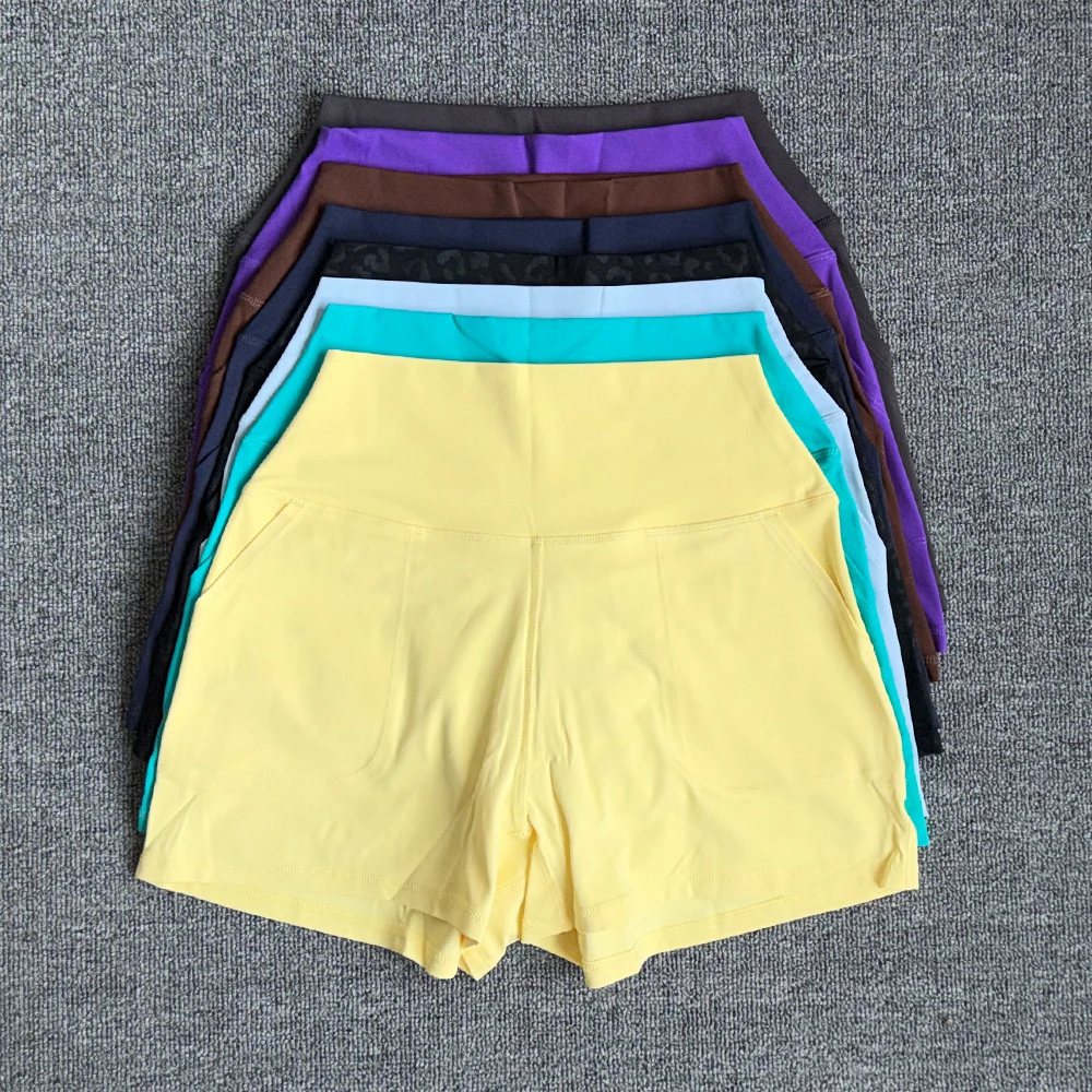 A-shaped Yoga Shorts Women's High Waist Cycling Sports Shorts Breathable Gym Fitness Short Tights Female Running Training Shorts