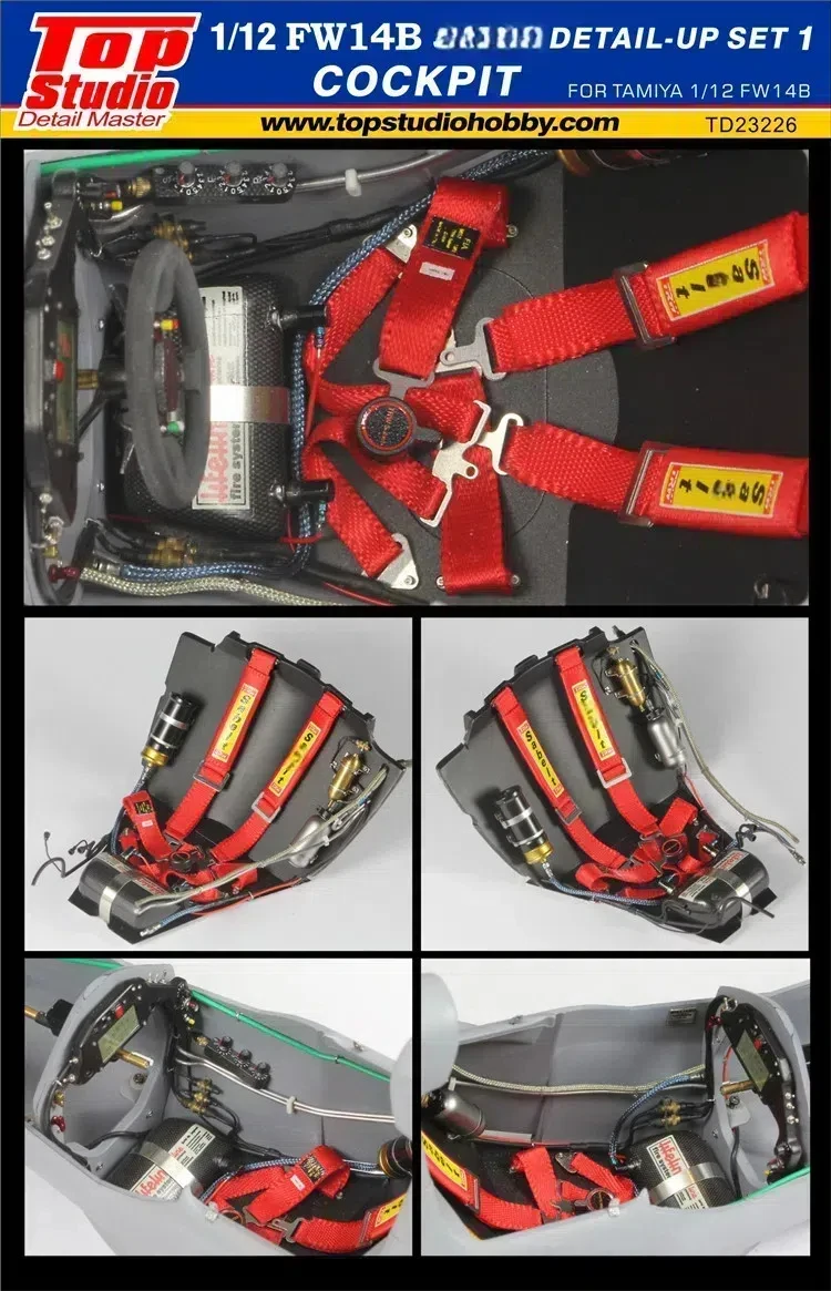 Top Studio 1:12 FW14B Cockpit Modification TD23226 Modifying and Assembling Model Accessories
