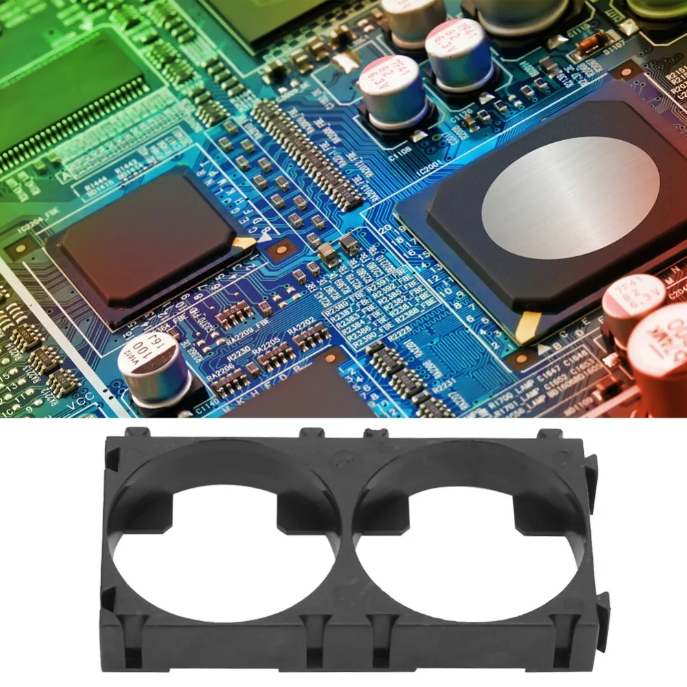 50pcs Shockproof Design Lithium Battery Bracket Fixed Connection Clip 2 Links Design Battery Cell Spacer Double Cell Bracket
