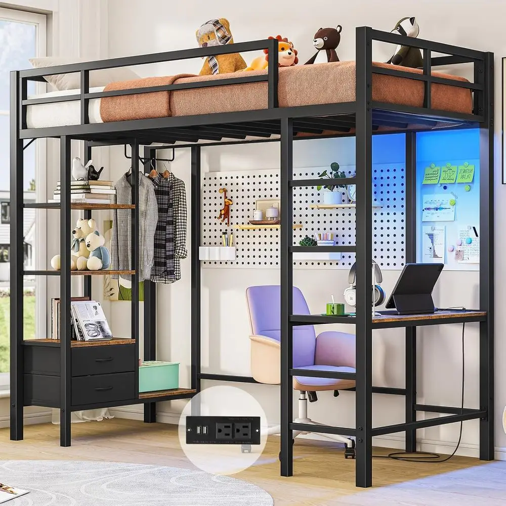 Loft Bed Twin Size …