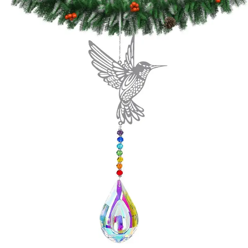 

Crystal Butterfly Ornament Bird Crystal Sun Catcher Glass Hanging Decor Sun Reflector For Rainbow Making Garden Decoration