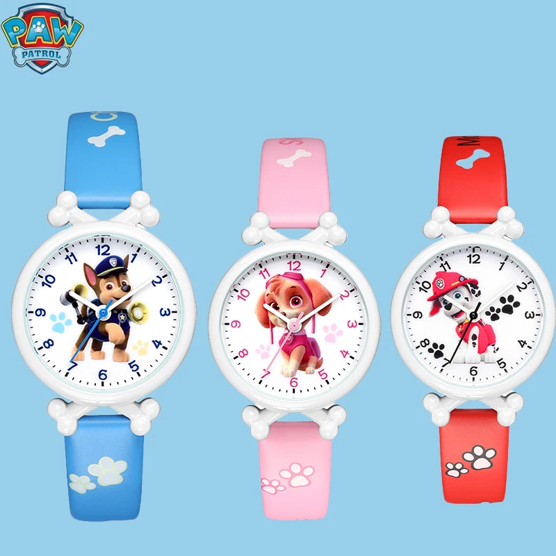 Original Paw Patrol Watch Cartoon Figure Children Digital Watch Chase Skye Marshall Kids Waterproof Student Watch Birthday Gift