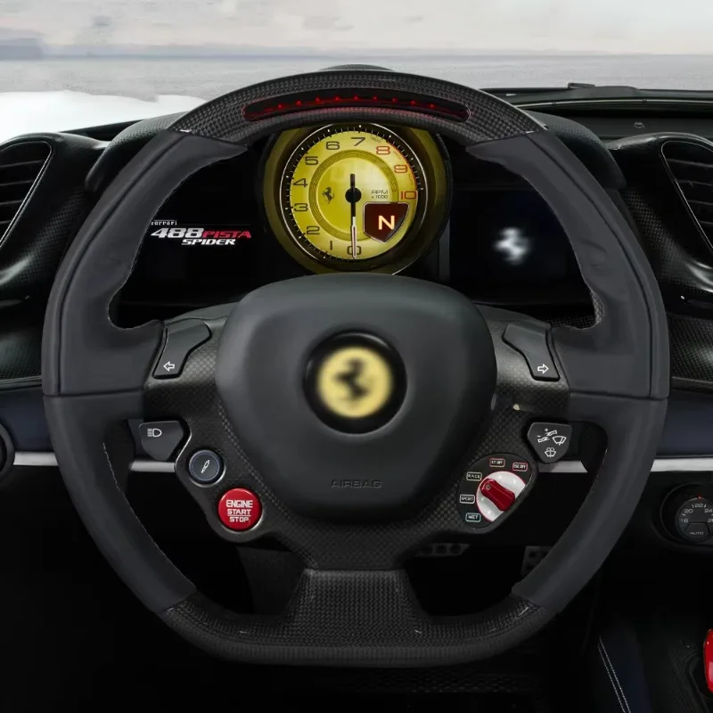 Real Carbon Fiber Steering Wheel Full  Vehicle Wear Resistant Parts