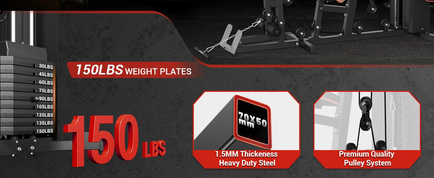 home gym workout machine system
