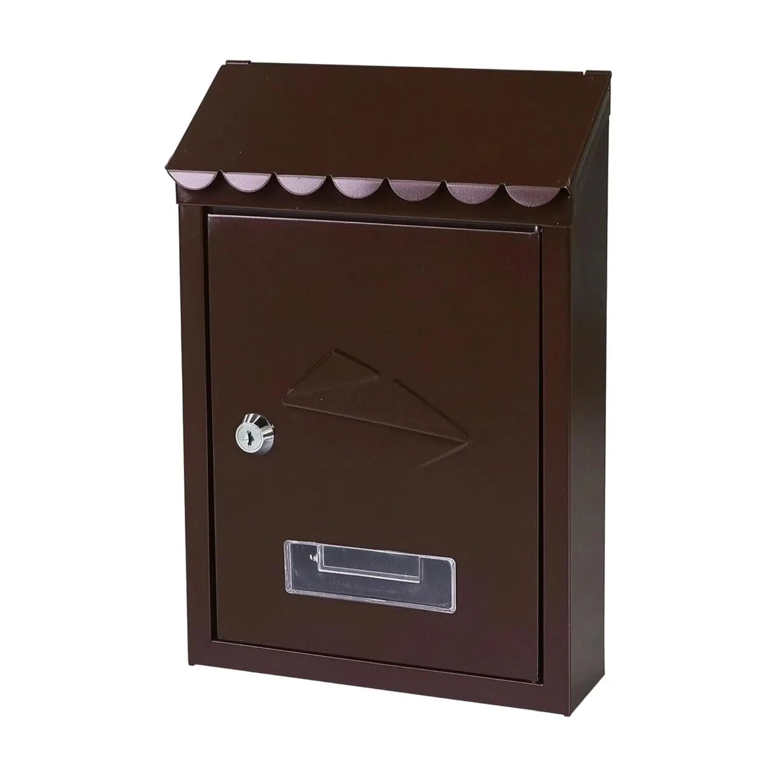 Vintage Wall Mailbox Iron Metal Wall Mounted Letter Box for Front Door Exterior