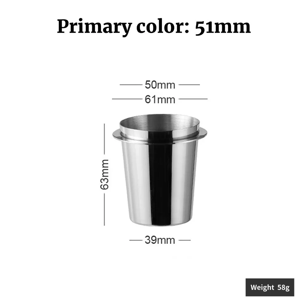 Stainless Steel Coffee Dosing Cup for Espresso Machines