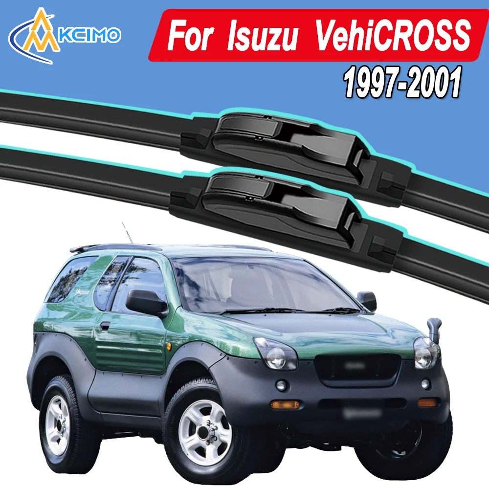

Silicone Car Wiper Blades for Isuzu VehiCROSS 1997-2001- All Weather Silent Wiper Blades, Quick Release Clip