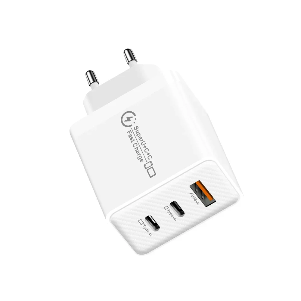 Ładowarka USB QC3.0 o mocy 48 W, z portem typu C, do szybkiego ładowania telefonów komórkowych, zasilacz sieciowy PD, power bank do iPhone, Samsung, Xiaomi, Huawei. — 2