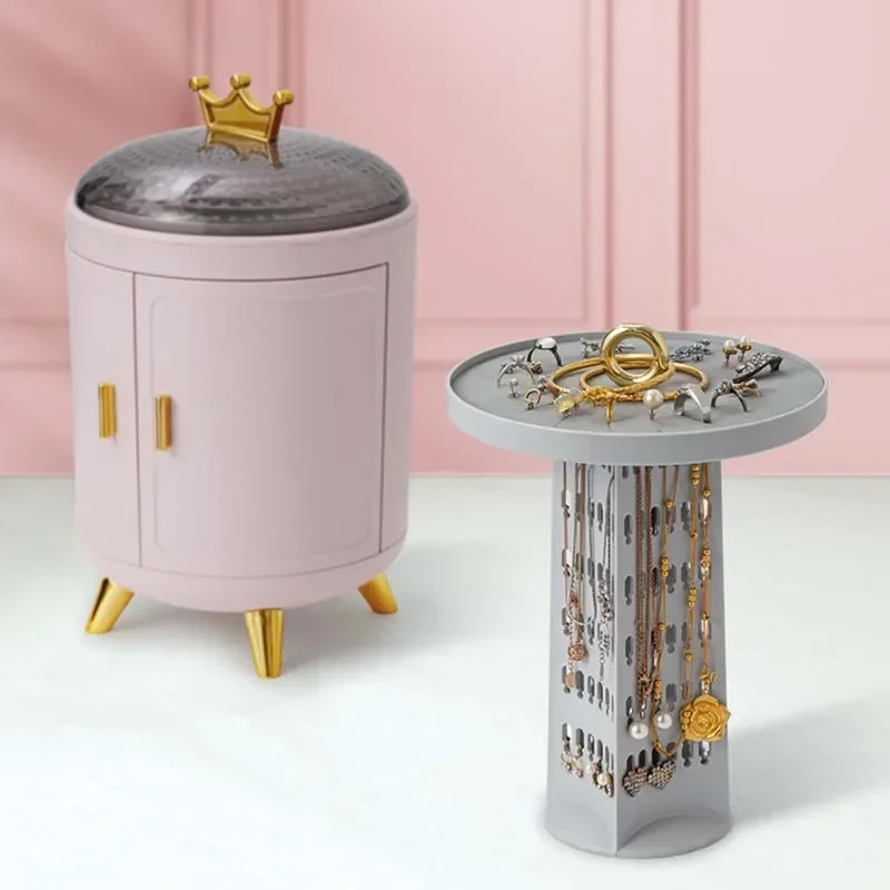 ジュエリーボックスオーガナイザーリング収納ボックスイヤリングネックレスディスプレイデスクトップオーガナイザージュエリーショーケースギフト女性のための