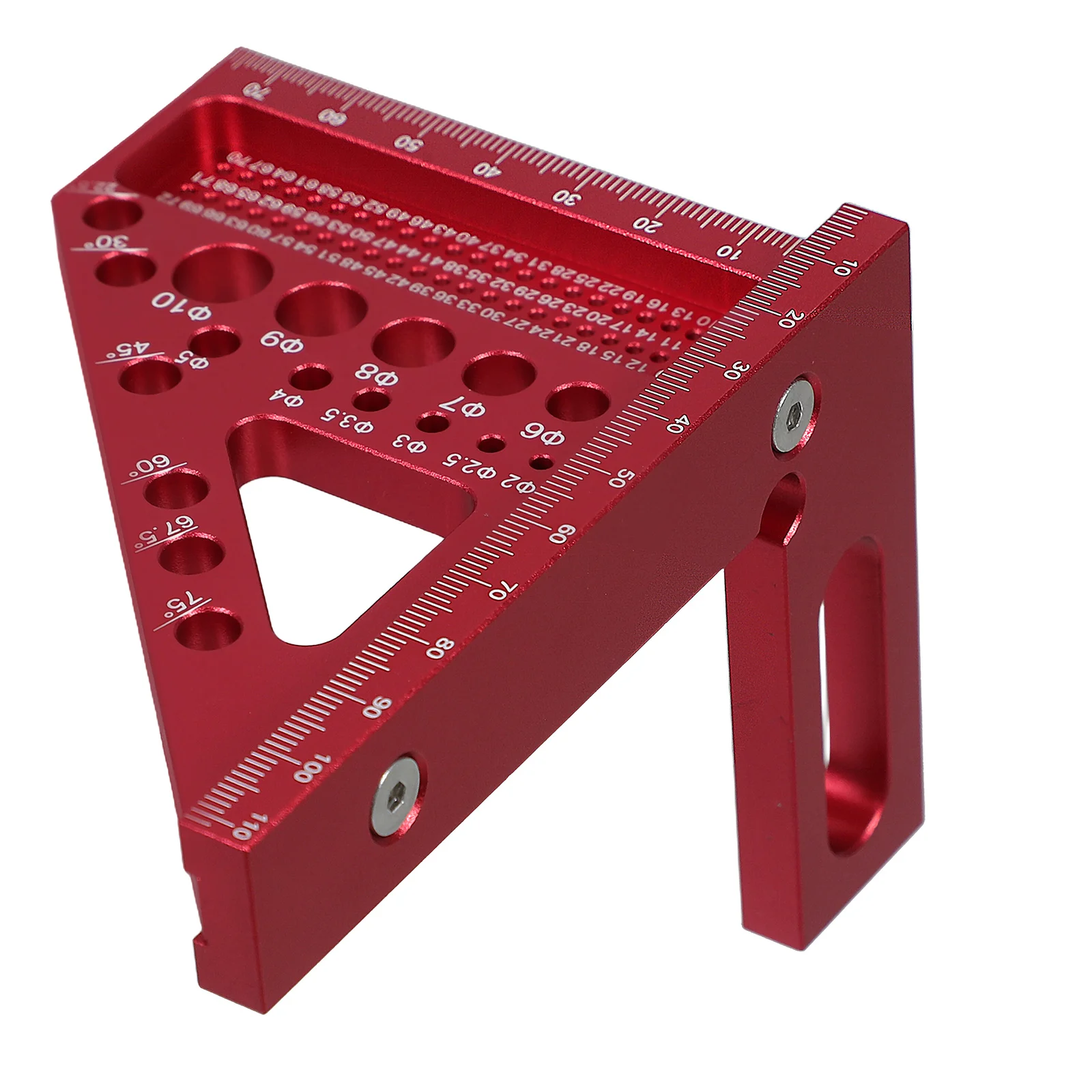 

Woodworking Measuring Tools Aluminum Alloy Triangle Ruler Carpenters Square Edge Scale Multifunctional Precision Marking Tool
