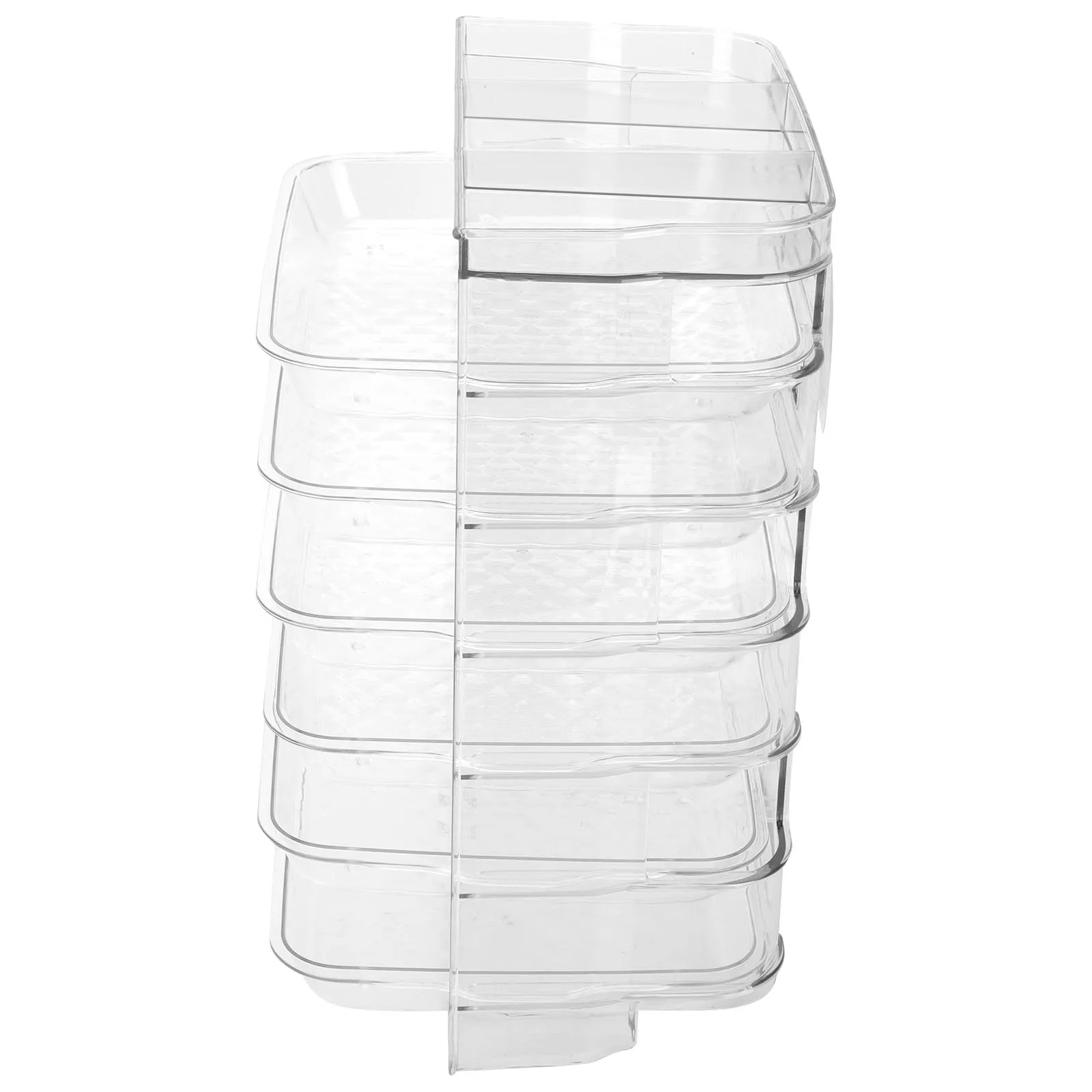 

Food Storage Rack Large Capacity Kitchen Counter Top Vegetable Tray Side Dishes Plate High Transparent Material Easy