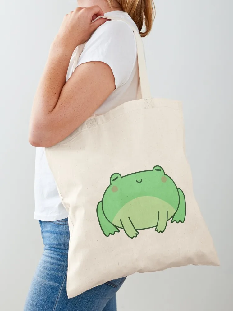 

Sleepy Frog Tote Bag canvas tote bag ecological bags Customizable tote bag Candy bags