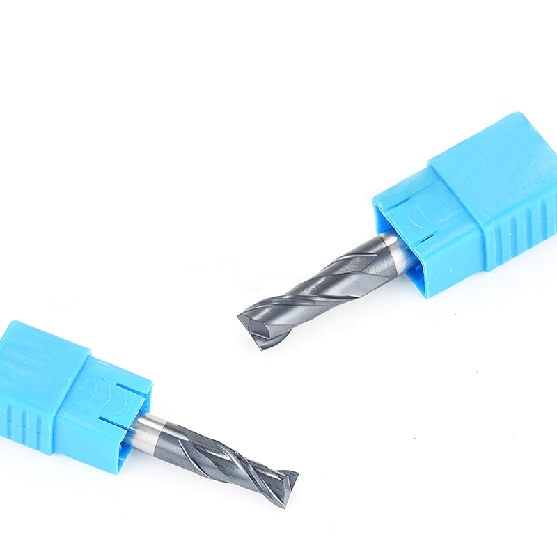 HENGXIN 2 Flutes Flat Milling Tools HRC50 End Mill CVD High Wear Resistance Spiral Carbide Metal Cutter