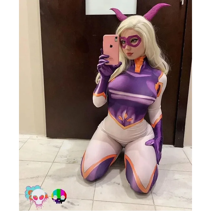 Boku No Hero Academia MT 레이디 미나 아시도 미드나잇 올 마이트 네지레 하도 프로피 우라라카 코스프레 의상 My Hero Academy Sui #   1