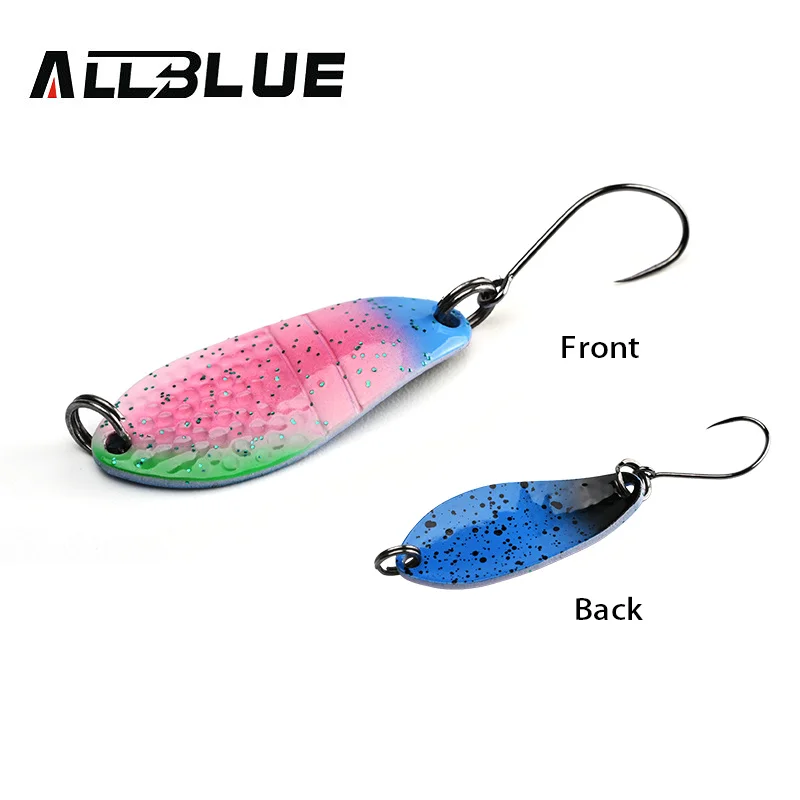 BLUX Angelköder, 3 g, Mini-Metalllöffel, Bereich Forelle, buntes Messing, Kupfer, Köder, Süßwasserstrahl, Tackle für Döbel, Barsch, Lachs