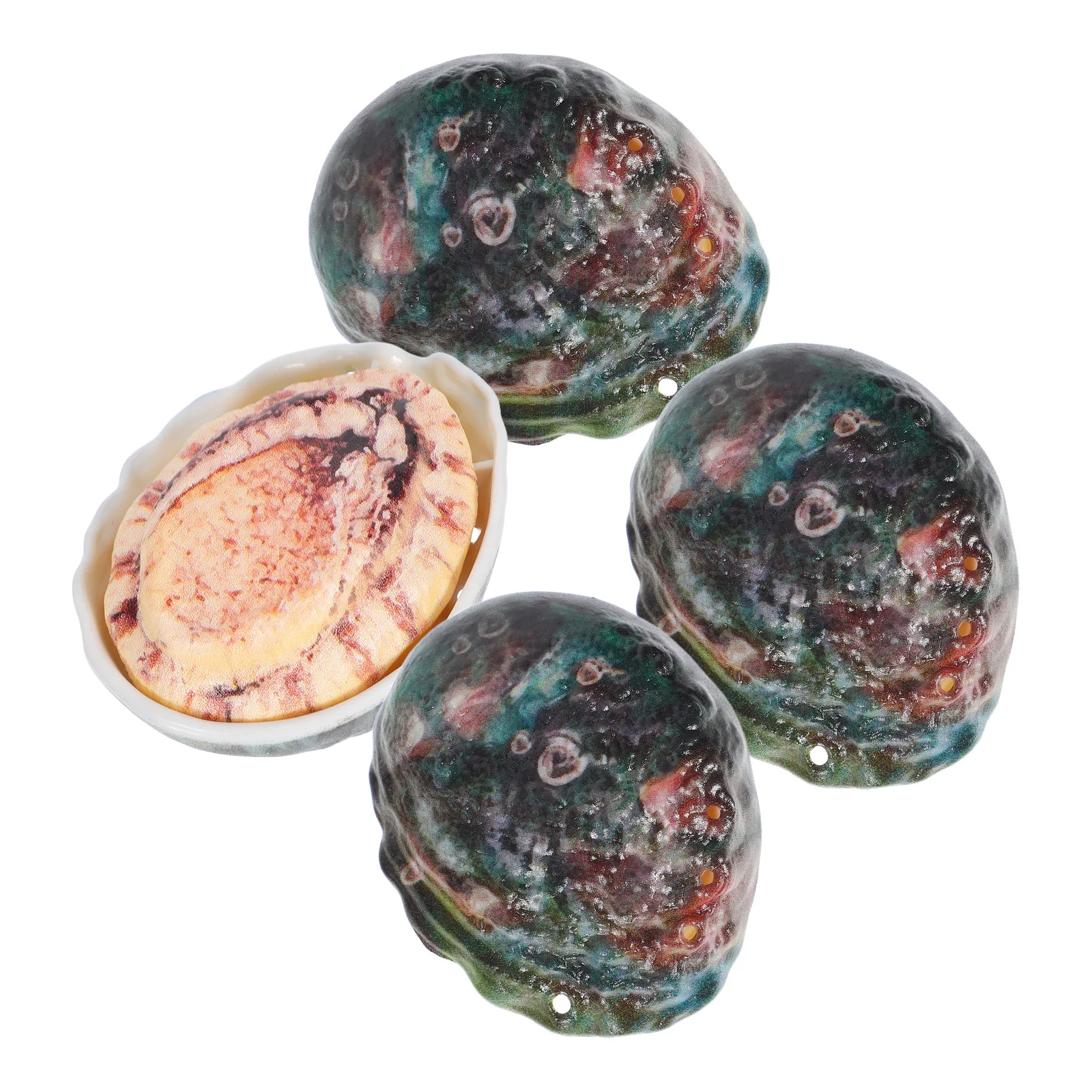 4 قطعة أذن البحر الصحافة نوع بخاخ الماء تصميم فريد من نوعه آمنة حواف ناعمة الصيف شاطئ بركة في الهواء الطلق متعة وهمية أذن البحر قذيفة لعبة الماء #4