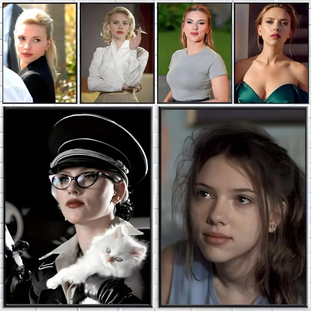 Movie Actress S-Scarlett Johansson Poster Distinct Home Decor Concepts Chic Indoor Art Pieces