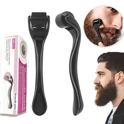 Rodillo de microagujas para el crecimiento del vello Facial y corporal, rodillo para la piel y la barba, 540mm, 0,2mm y 0,25mm, herramienta con caja para hombre, 0,3 agujas