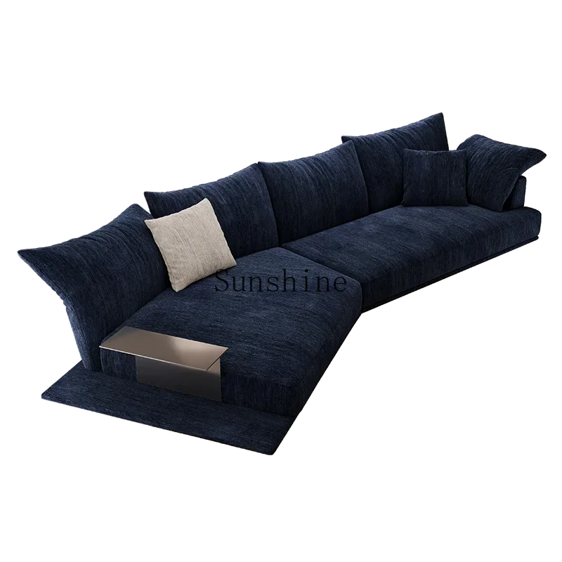 Lekka, luksusowa sofa z płatków tkanin, nowoczesna, wysokiej klasy sofa