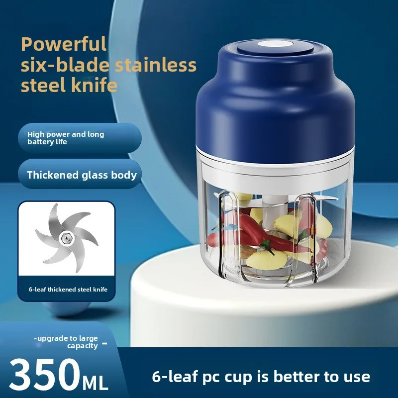 Electric Garlic Puree Wireless  Press Automatic Stirring Garlic Peeler Kitchen Garlic Puller Complementary Food Machine