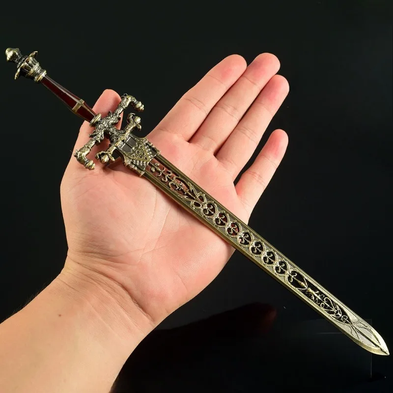 30 cm Spada della Notte e Anello di Fiamma Gioco Periferico Tutto in Metallo Eldened Confezione Regalo Giocattolo Samurai Accessori Artigianali Ornamenti Collezioni