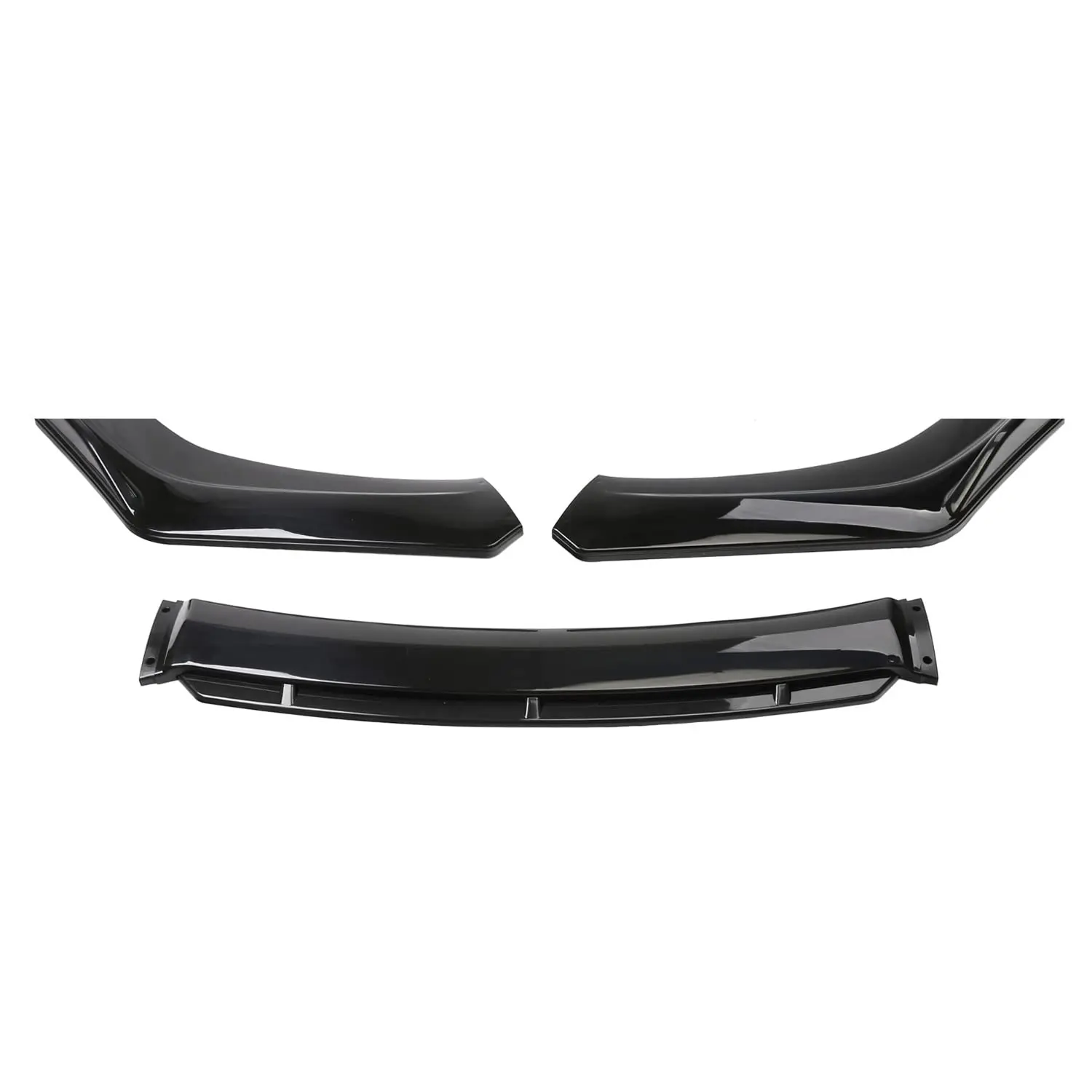 Universal Car Front Bumper Splitter Lip Diffuser Spoiler Body Kit Glossy Black