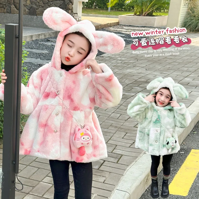 

Winter Kawaii My Melody Pochacco Sanrio Children Cute Cartoon Plush Coat Padded Thermal Jacket Blouse Christmas Gifts for Kids