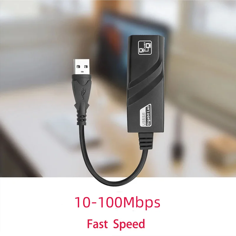 USB 3.0 To Rj45 Lan Ethernet Wired Adapter 10/100Mbps Network Cable for Xiaomi Mi Box PC Windows 10 USB 3.0 Network Card