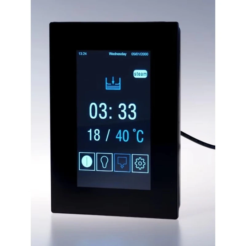 مولد بخار 3 كيلو وات، مركز ساونا سبا عالي الجودة، باخرة تجارية بالدولار الأمريكي مع وحدة تحكم رقمية #3