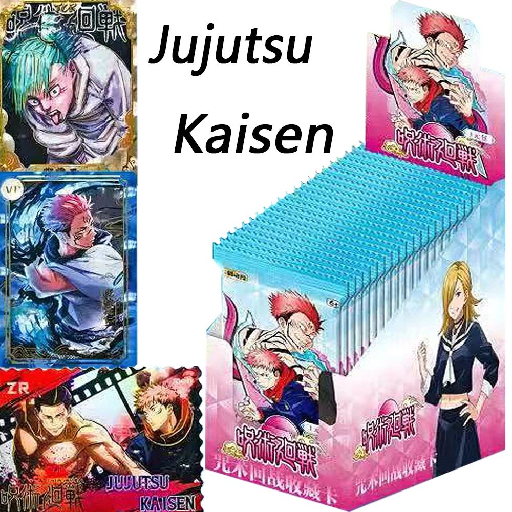 Original Jujutsu Kaisen Card Periphery Collection Itadori Yuji  Satoru Gojo Mahito Anime Comic Cover Colorful Card Kid Toy Gift