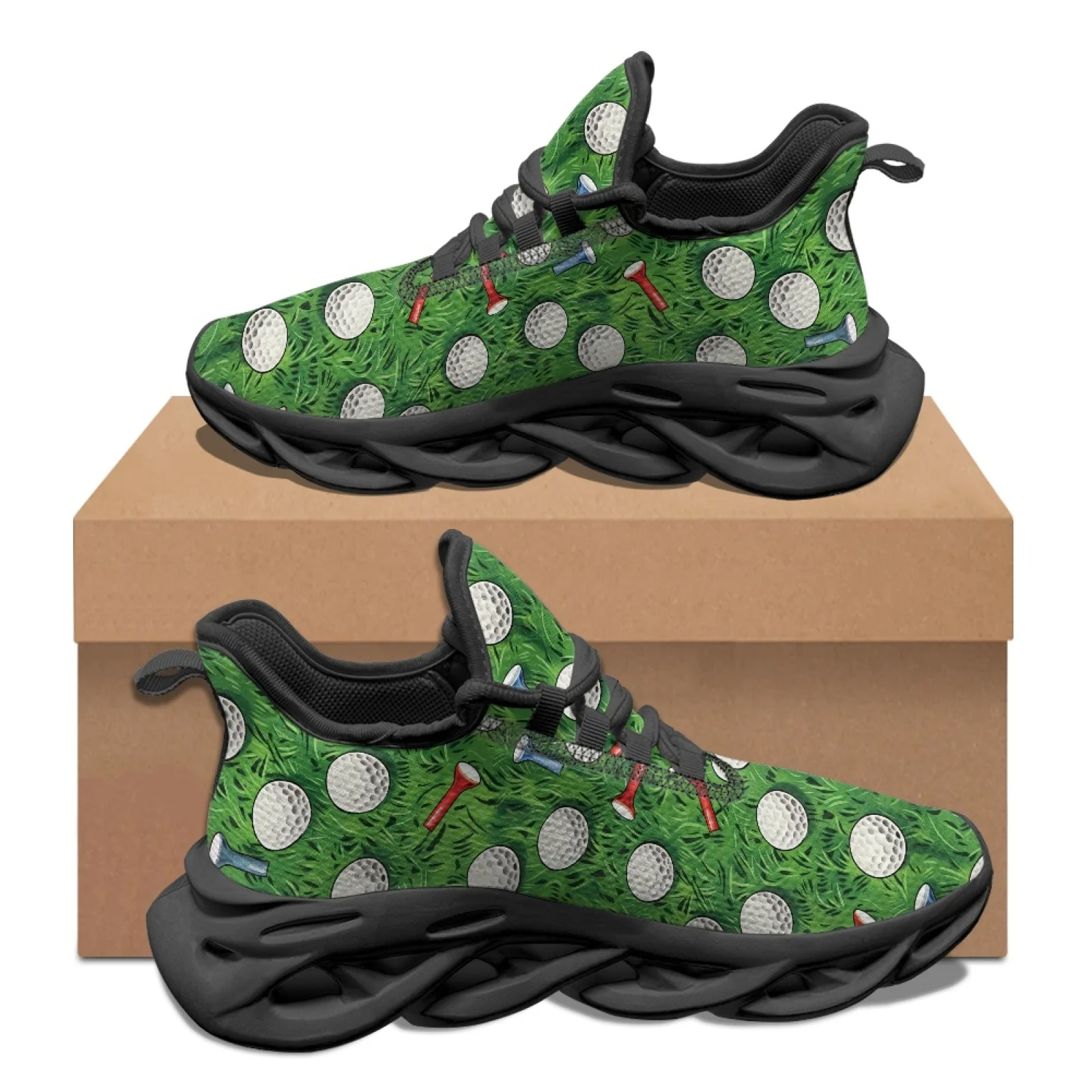 PENSTROLL Golf Ball Tee Casual Fashion Sneakers for Girls Mesh & EVA Work Shoes For Men Men's Racing Shoes