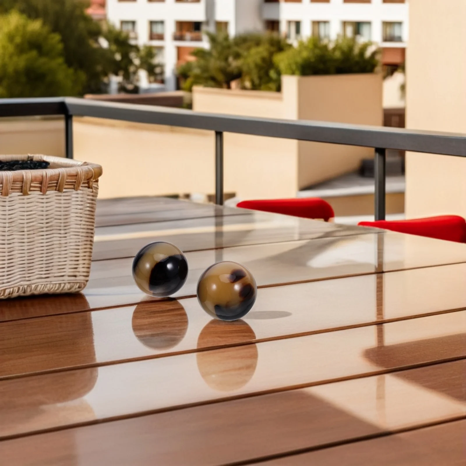 

2pcs Resin Baoding Balls Exercise Massage Fitness Hand Balls Strengthening Grip Wrist Finger Tool Adults Seniors Outdoor Stress