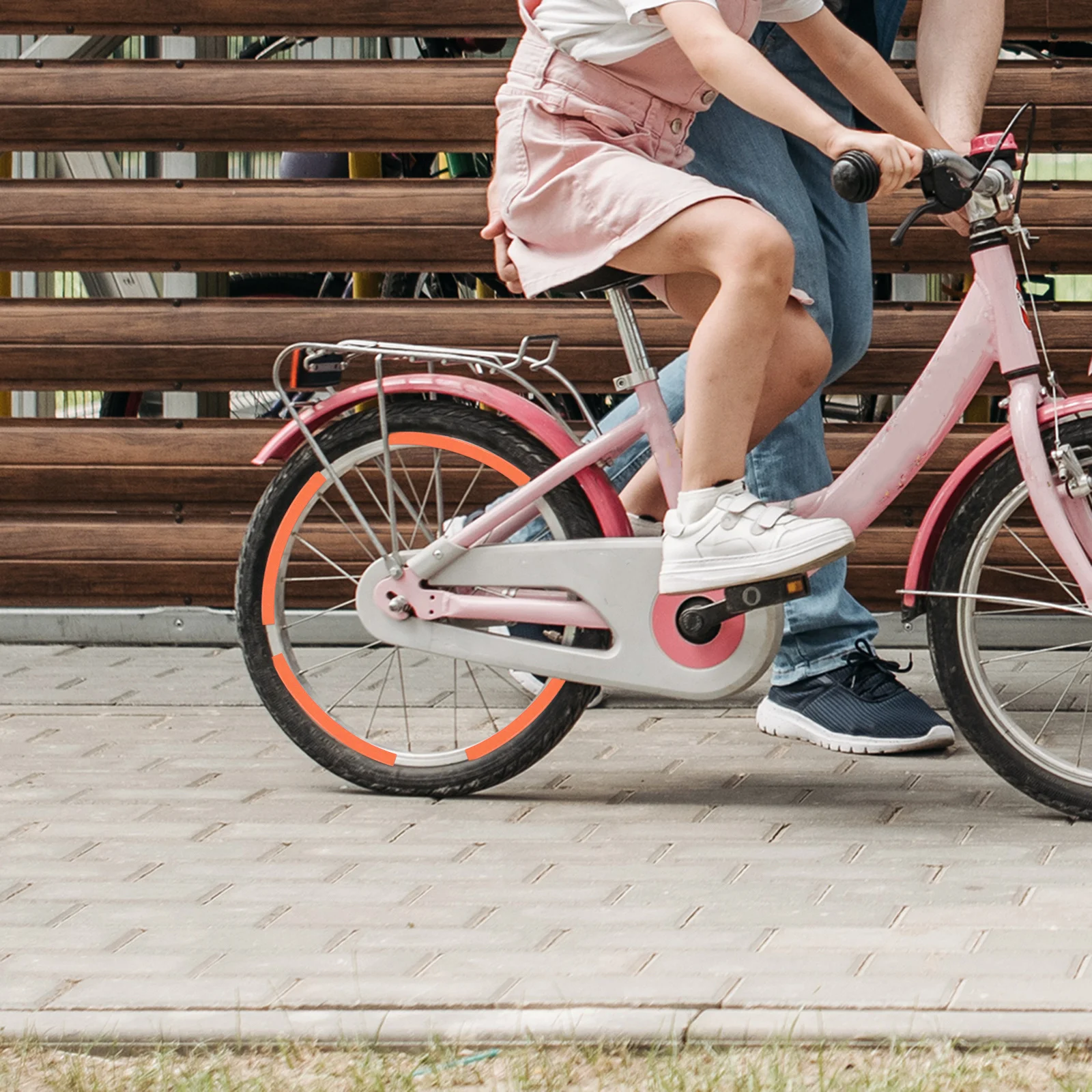 

Balance Bike Reflective Sticker Waterproof Wear Resistant Wheel Body Decal Safety Adhesive Tape Night Riding Wheel