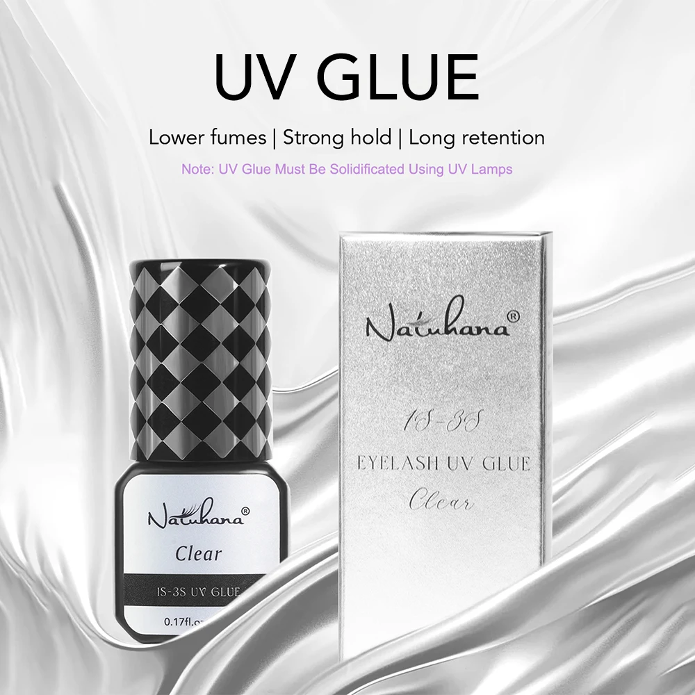 

NATUHANA UV GLUE 1-3S Fast Drying Strong False Eye Lash Glue Adhesive For Eyelash Extensions