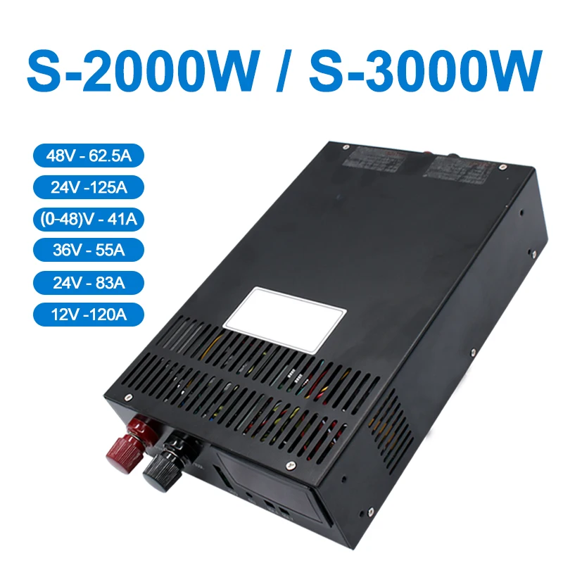 3000 W high-power switching power supply, input 220V to 12V24V36V48V DC sufficient power