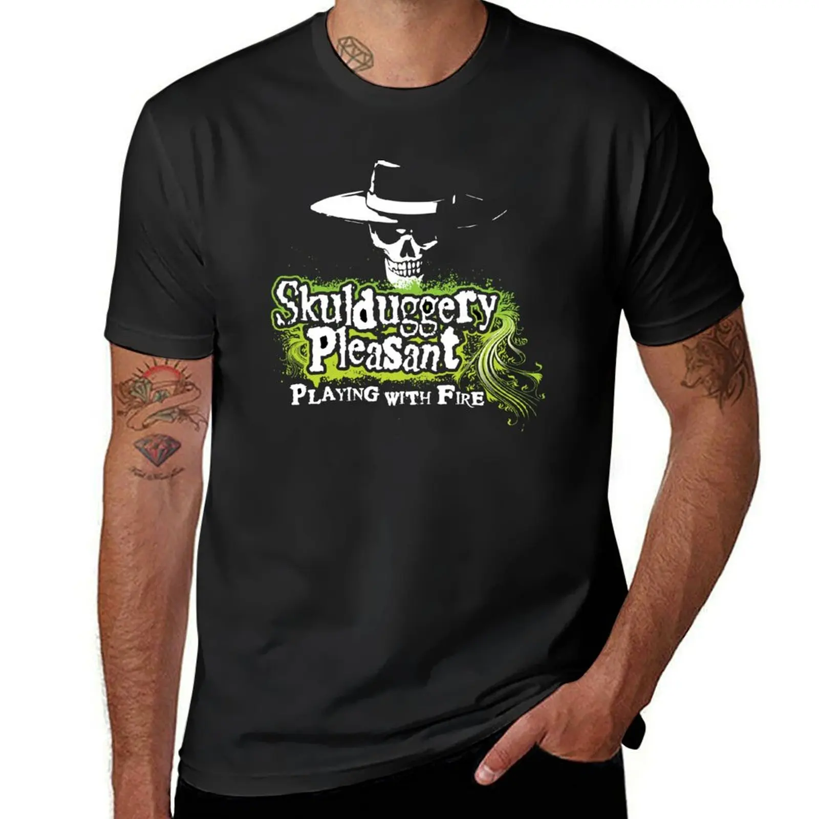 Skulduggery pleasant T-Shirt oversizeds Aesthetic clothing men workout shirt