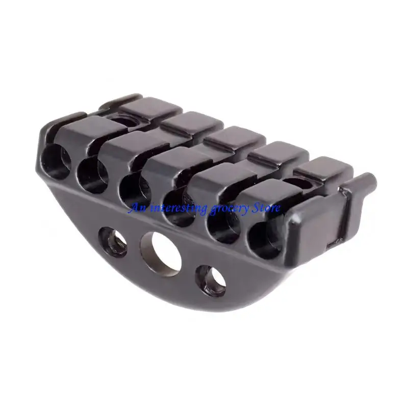 652D Fixed Headless Electric Guitar Bridge Tailpiece Zinc Alloy String Retainer Great for Stable Tuning and Enhances Sustain
