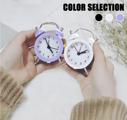 Twin Bell Alarm Clock, Loud Alarm Great For Heavy Sleepers  Stylish  , Battery Operated For Bedroom And Home Decoration