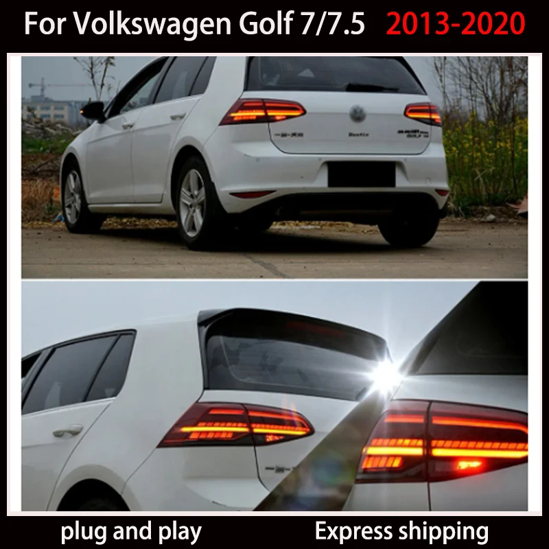 For Volkswagen Golf 7/7.5 taillight assembly 2013-2020 LED streamer steering rear light taillight modification car accessories