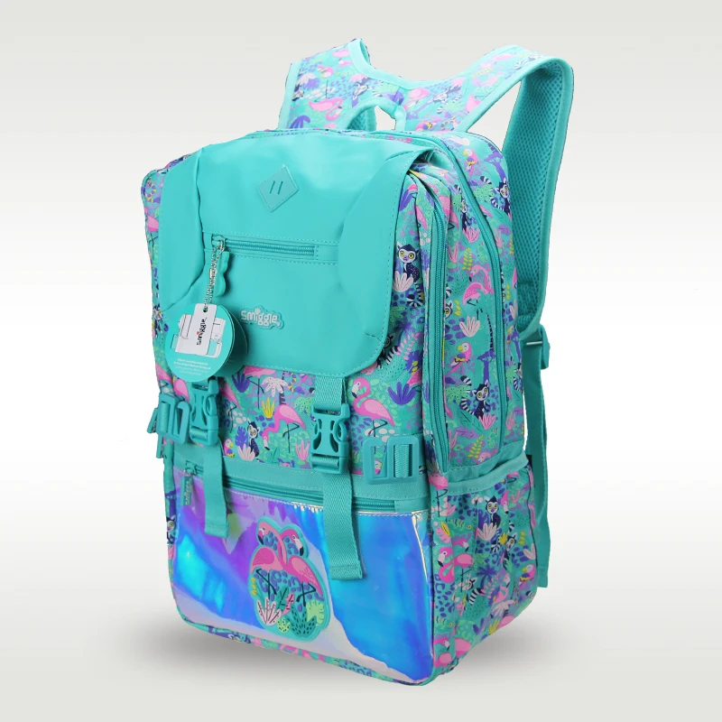 Bonito Flame Bird Mochila Escolar de Grande Capacidade, Mochila Original Menina, Mochila Estudantil Clássica, Austrália Smiggle, Hot-selling, 18"