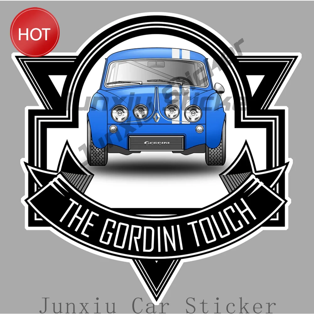 Gordini Dauphine Touch Vintage Funny Auto Personalized Reflective Silver Vinyl Decal Weather Resistant For Car Window Rear