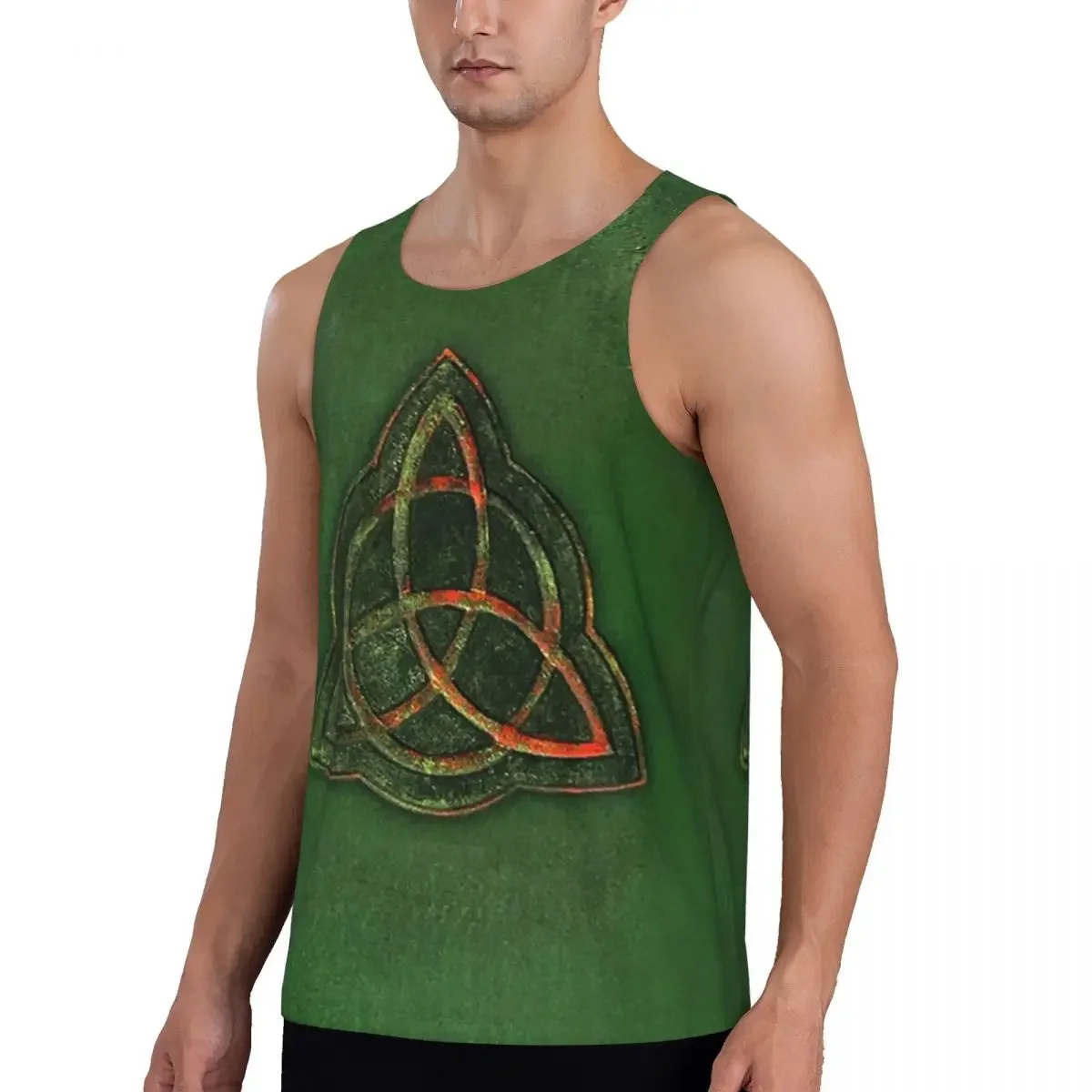 Quick Dry Book Of Shadows - Charmed Triquetra Design Gym Tank Muscle Sleeveless Shirt Bodybuilding Breathable Vest
