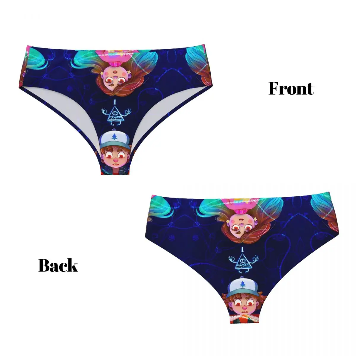 مخصص الجاذبية يقع الكرتون مضحك سراويل قصيرة المرأة الراحة تمتد أفلام أنيمي الملابس الداخلية