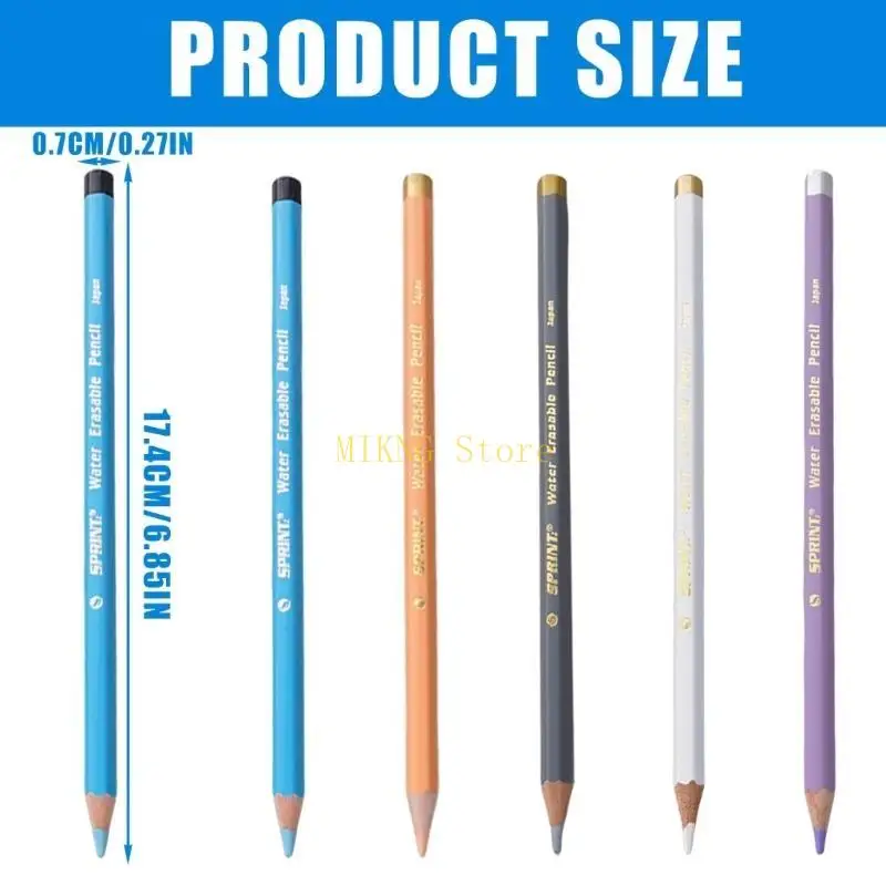 1/5pcs ملونة الخياطة قلم رصاص الماء القابل للذوبان قلم رصاص علامة الرصاص بقلم رصاص أفضل بيع