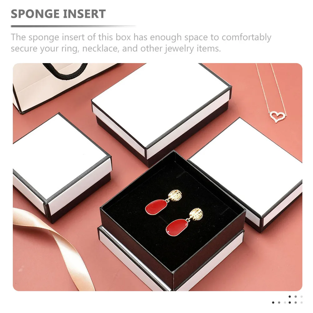 

6 Pcs Jewelry Box Gift Vintage Holder Display Case Boxes Bulk Necklace Storage Cardboard Jewellery Organiser