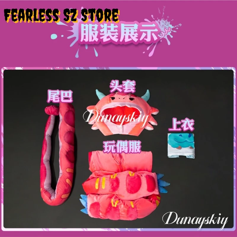 Neeko الغريب الحرباء تأثيري هالروويين كوستيبوميا النساء الزي زهرة نمط أنيمي لعبة تأثيري الذيل البدلة هالوين Neeko لطيف موحدة #5