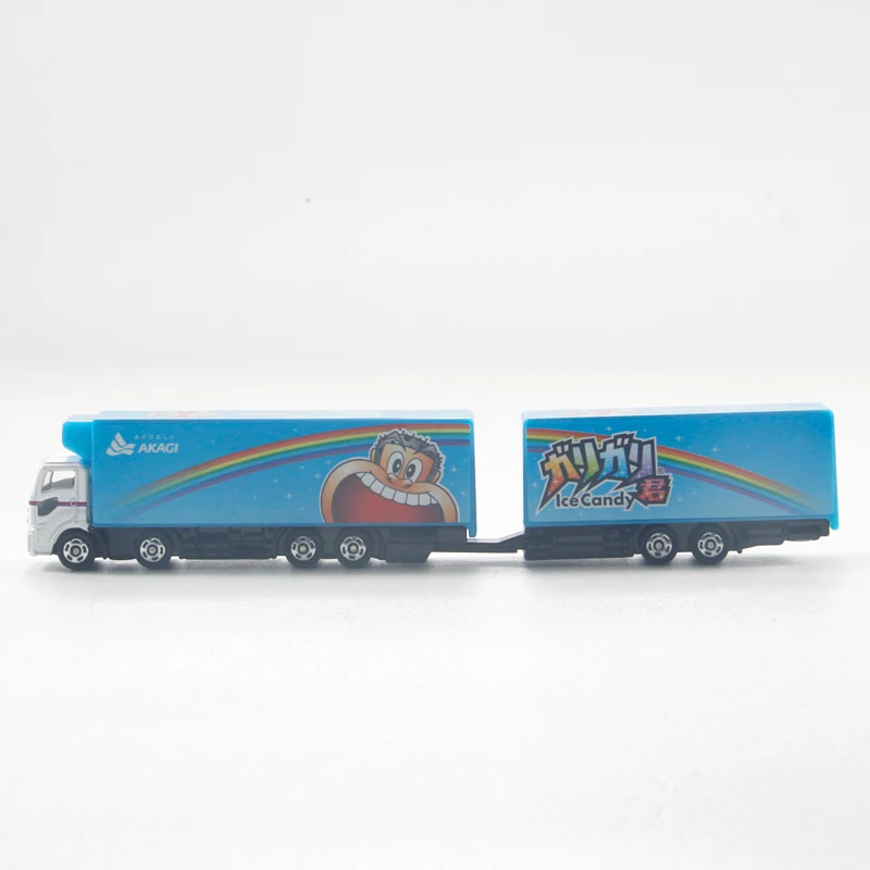 Takara Tomie Lijun Lange Transport Vrachtwagen Motorvoertuig Model 1/128 Mini Diecast Legering Auto Model Kinderen Speelgoed Kerstcadeau