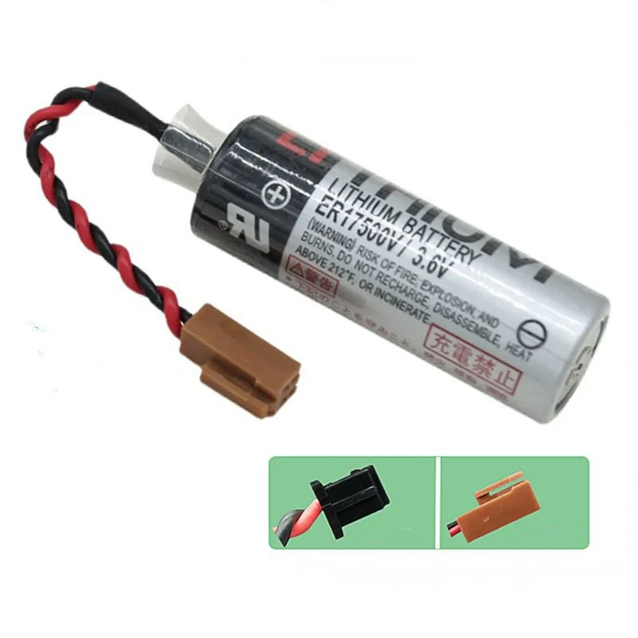 2Pcs/lot ER17500V 3.6V PLC CNC Non-rechargeable Lithium Battery