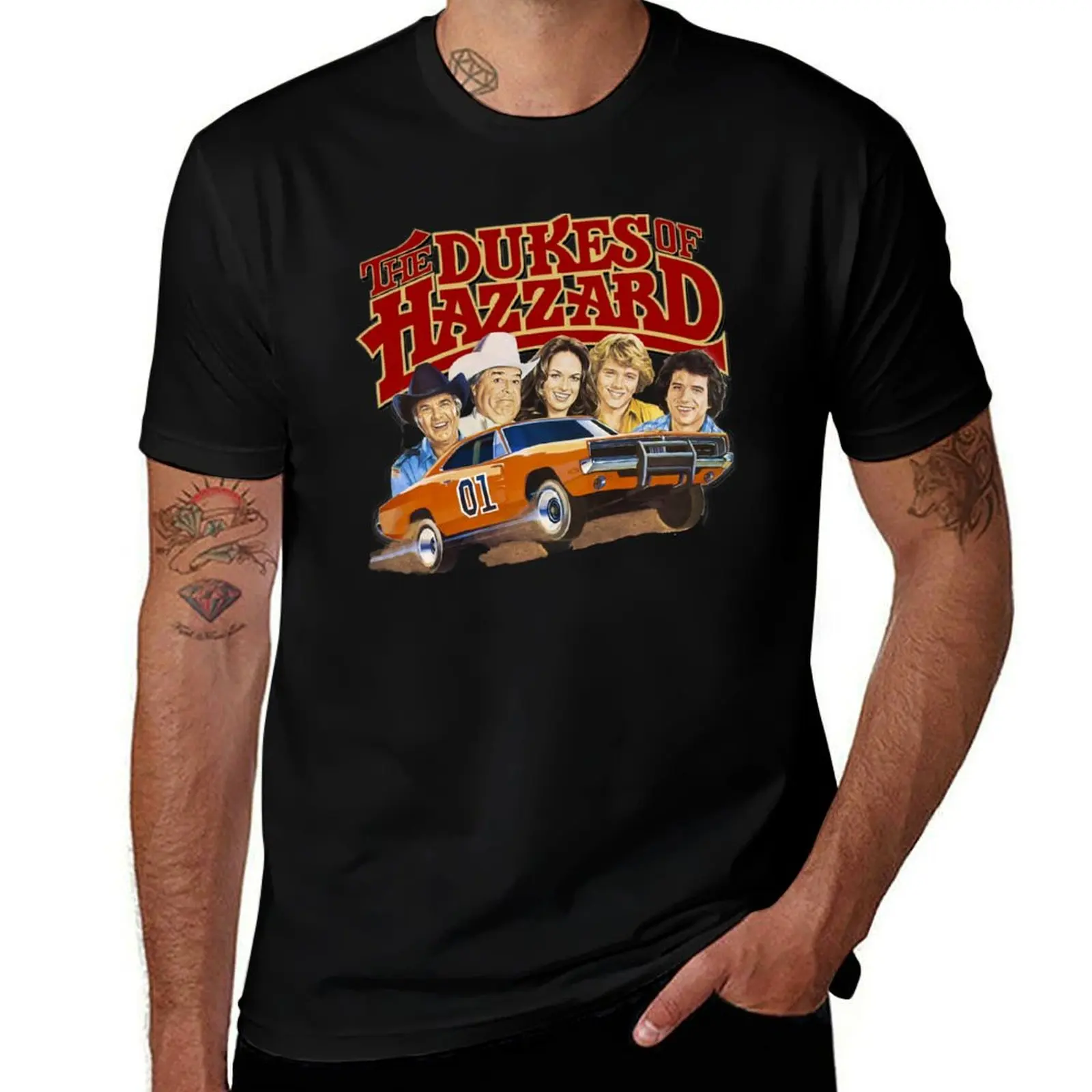 

Dukes Of Hazzard Title / Cast T-Shirt t shirt man casual man graphic t shirt graphic t shirts for man T-shirt